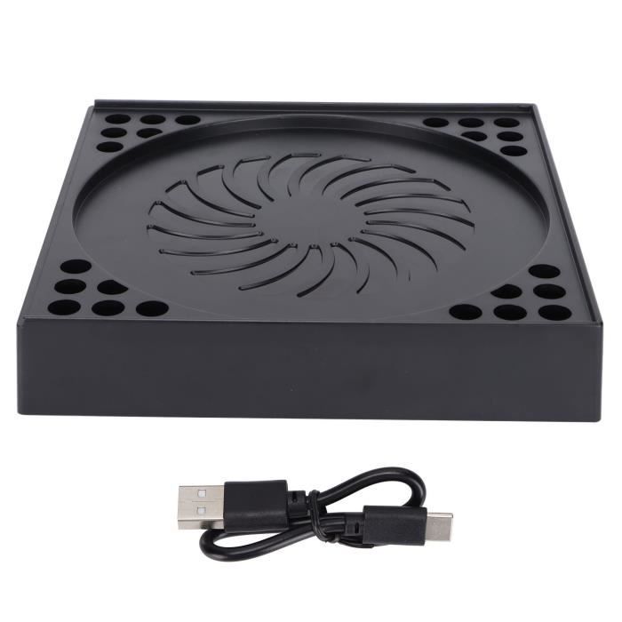 Support Refroidisseur Pour PC Portable Avec 2 Ventilateurs USB - Pad De Refroidissement Micro Innovations NB360CP Noir