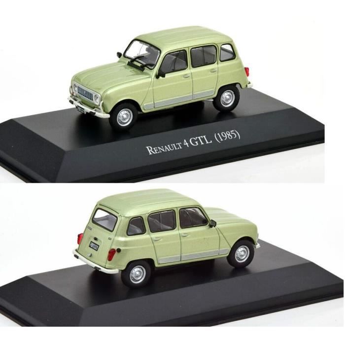 Miniature RENAULT 4 GTL de 1985 Vert Métallisé en Métal 1/43 R4