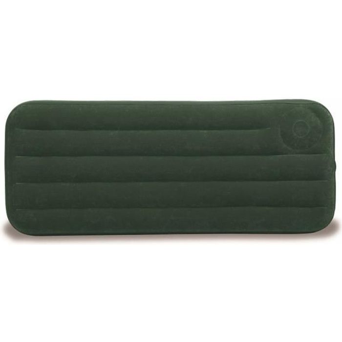 INTEX Matelas gonflable Airlock 1 place avec pompe à pied intégrée
