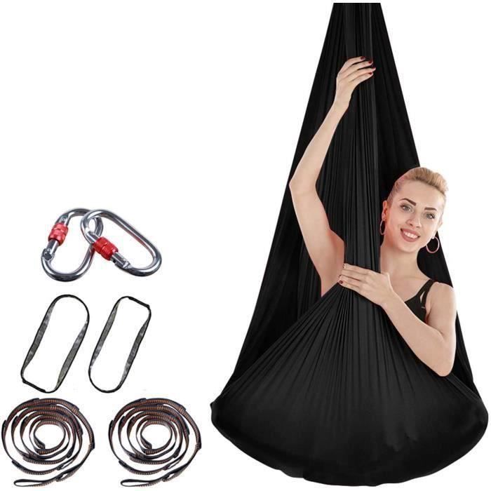 Kit Balançoire de Yoga Aérien et Hamac, Support de Yoga Professionnel 295 cm de Hauteur