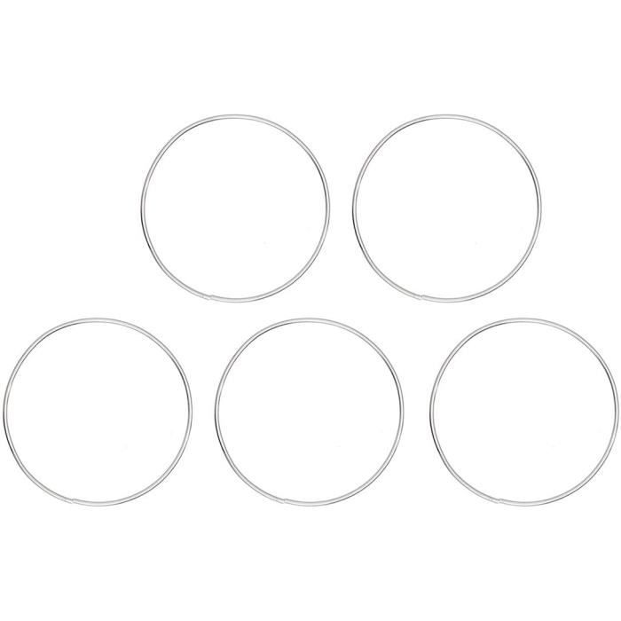 12 Anneaux Métal étoile Dorée - 5/10/15/20cm - DIY Attrape-rêves, Déco Macramé - Métal 3mm