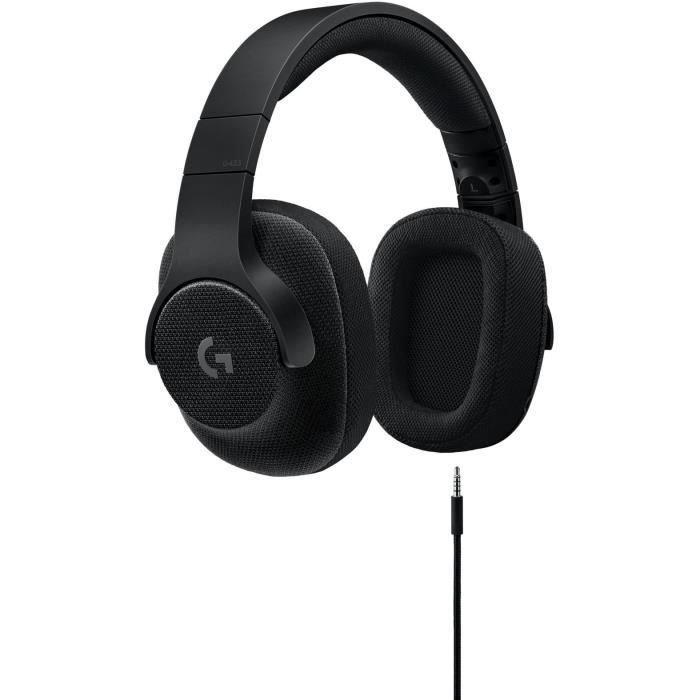 LOGITECH Micro Casque Gamer G433 Noir - Pour PC, PS4, Xbox One et Nintendo  Switch