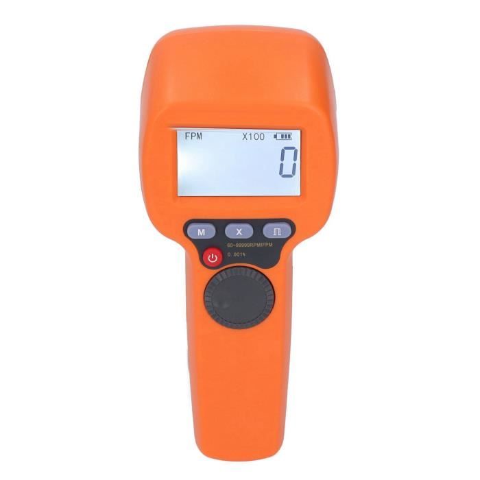 Stroboscopio Digitale LED Ricaricabile - Tachimetro Flash Per Misurazione Giri 60-999999 RPM - Foto 3
