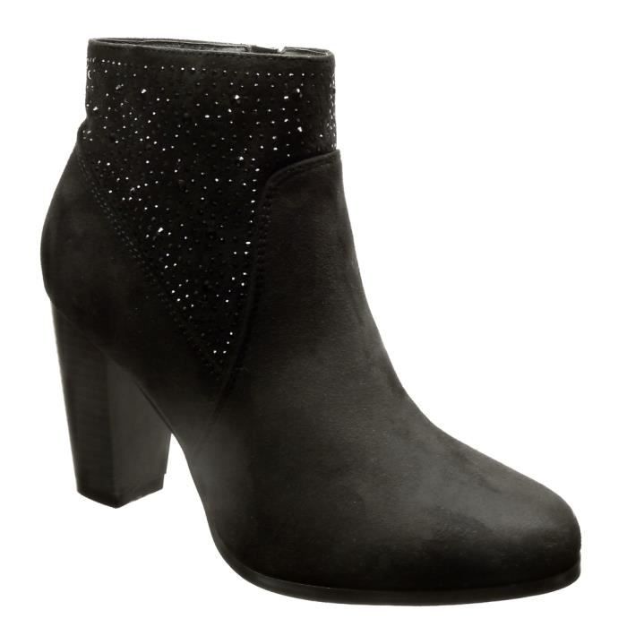 boots femme paillette