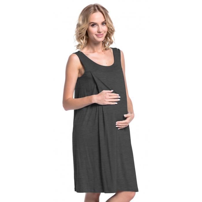 HAPPY MAMA Femme Maternité Allaitement Maternel Hôpital Robe Chemise Nuit 1029 