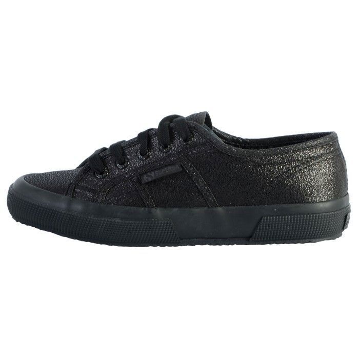 Superga Basket Superga 2750-LAMEW - Femme - Noir - Tige en toile - Semelle antidérapante caoutchouc vulcanisé