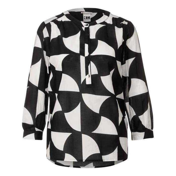 Blouse Femme Style & Co Noir Avec Débardeur Intégré - Taille 24W - Coton