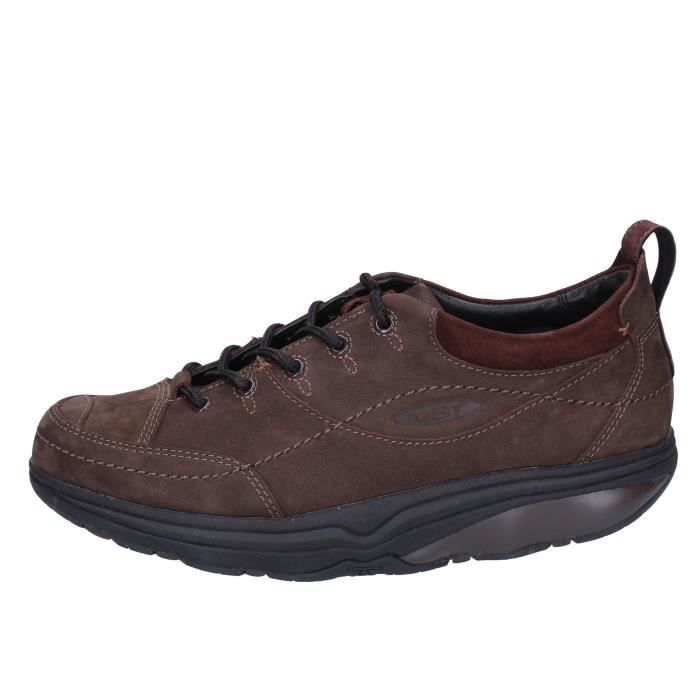 basket femme cuir marron