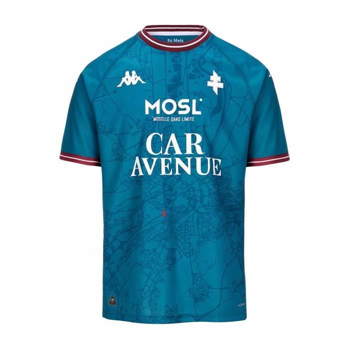 Kombat Home FC Metz Herren Trikot Granat - Offizielles Fußballtrikot Von Kappa