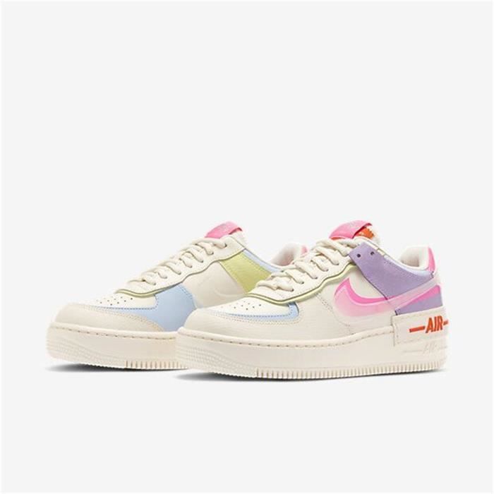Air Force 1 Low Shadow Pastel Femme Baskets AF1 Air Force One Pas Cher  Beige - Cdiscount Chaussures
