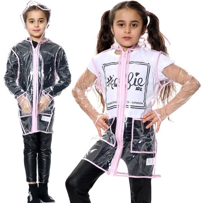 Veste De Pluie Transparente Portable En EVA - Taille XL - Style Coréen Imperméable - Neuve Avec étiquettes
