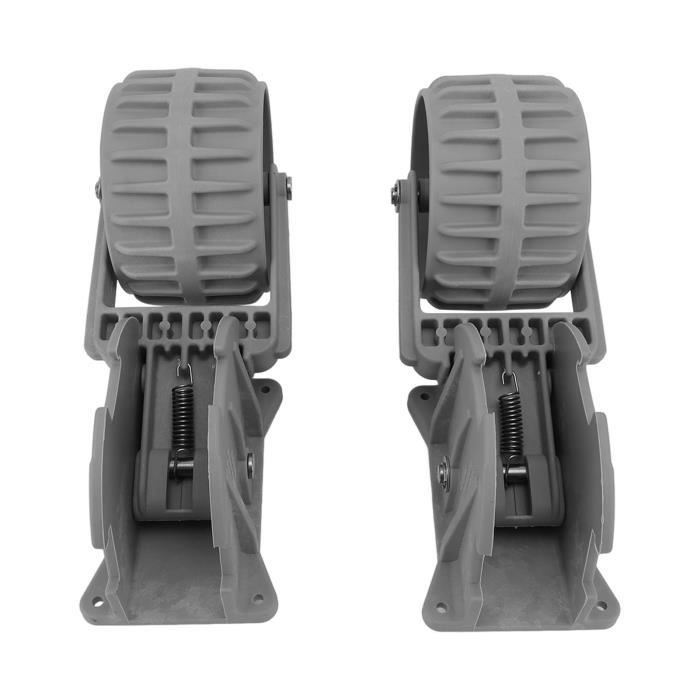 Set De 2 Roues De Transport Pour Bateaux Gonflables – Acier Inoxydable, Pneus 25 Cm, Charge 150 Kg