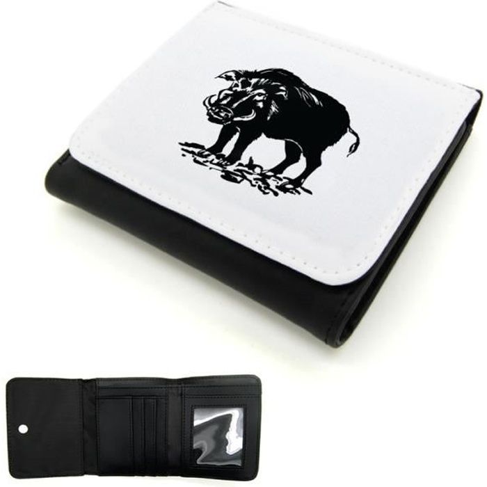 Portefeuille Homme Cuir Pu Chasse Sanglier Cdiscount Bagagerie Maroquinerie