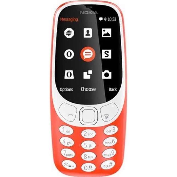 Téléphone mobile Nokia 3310 - Barre - Double SIM - 2.4\