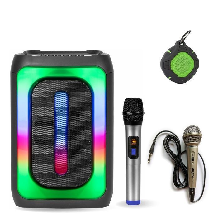 Enceinte USB Bluetooth Portable Karaoke Party TUBELED Animation