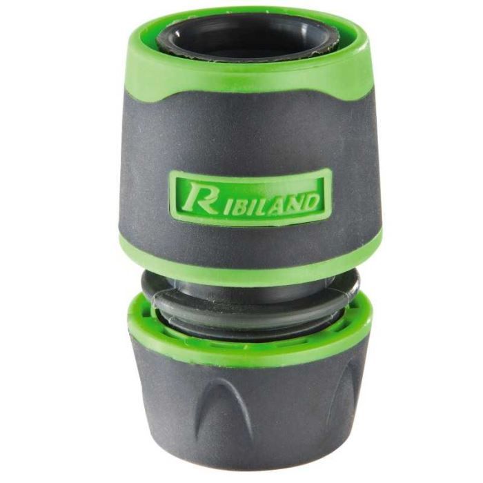 Raccord rapide libre en bi matière pour tuyau d'arrosage Ø12 et 15mm Ribiland - vue 2