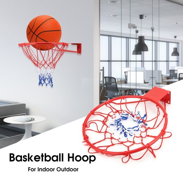 Panier De Basket VEVOR – Acier Carbone, Filet Nylon – Intérieur/extérieur – Taille Standard 48,5 Cm – Facile à Fixer