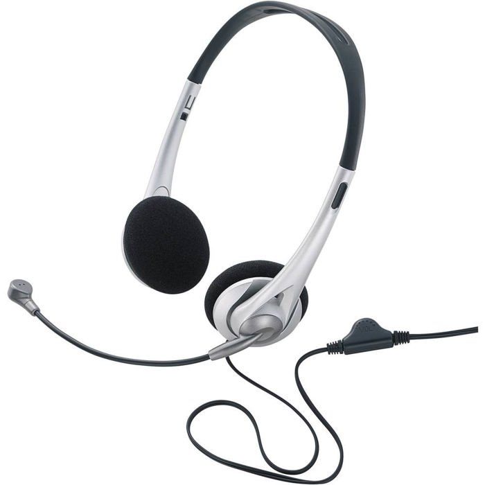 Micro casque RENKFORCE Supra auriculaire Filaire Volume réglable