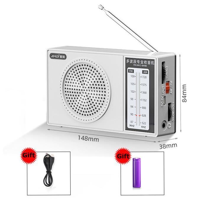 Mini Radio Stéréo Portable De Poche, Haut-Parleur Avec Haut-Parleur