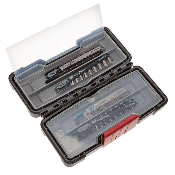 Coffret 6 Lames Scie Sauteuse Bosch Robust Line 2607010572 - Bois Tige T Universel