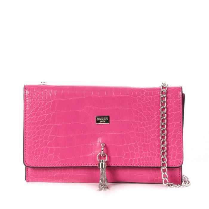 Sac Bandouliere Rose Femme Rodier Paris Baltia Cdiscount Bagagerie Maroquinerie