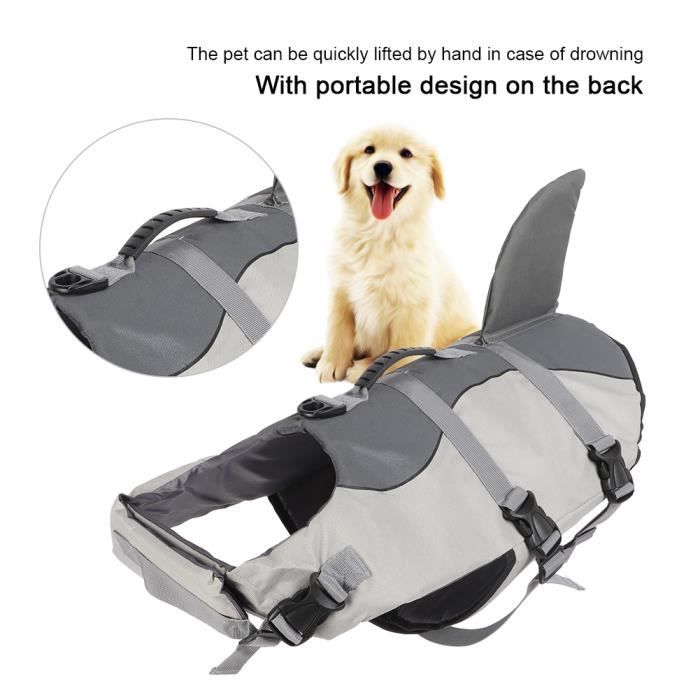 Meilleurs prix pour Gilet de sécurité pour animaux de compagnie - SALUTUYA - JSY03 gris M - Gilet de sauvetage - Chien