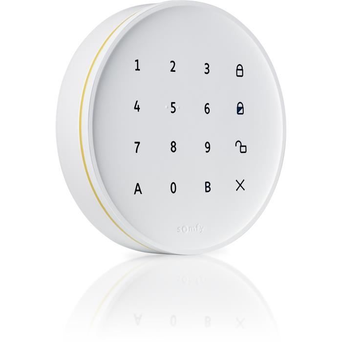 Somfy 1875257 | Clavier à code intérieur pour Alarme Home Alarm (Advanced & Plus) | One (+)