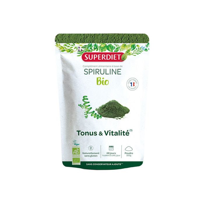 Superdiet Superfood Spiruline Bio 200g - Cdiscount Santé - Mieux vivre