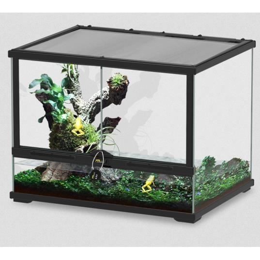 Terrarium Reptile Smart Line 60x45x45 Noir - Aquatlantis