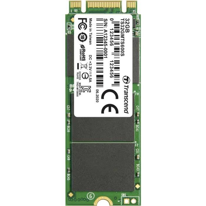 SSD interne – TRANSCEND – TS32GMTS600S – 32 Go – M.2 2260 – SATA 6 Gb/s