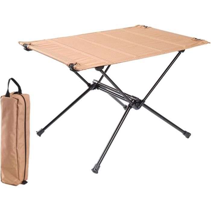Pliable pique-nique de camping pliant alluminm table 100x60 cm