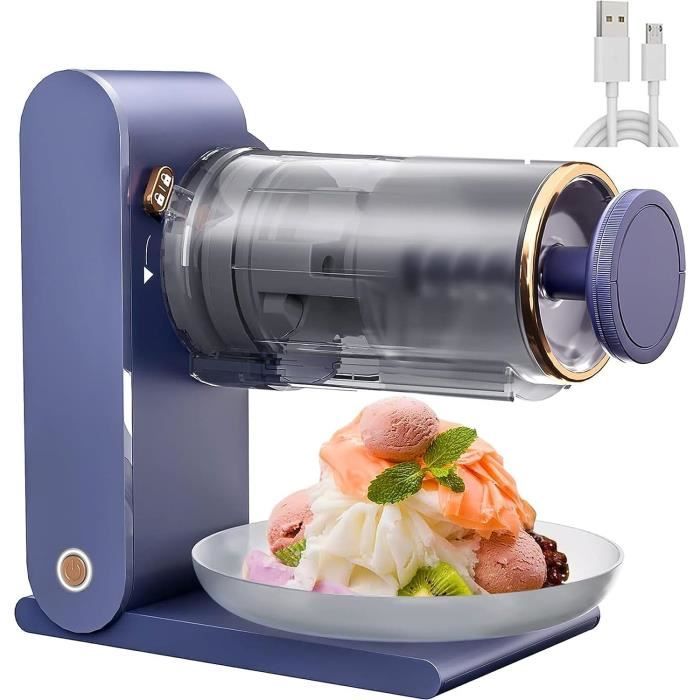 Machine À Glace Pilée Électrique Portable Machine À Cône Neige Rechargeable Sans Fil Pour Fête