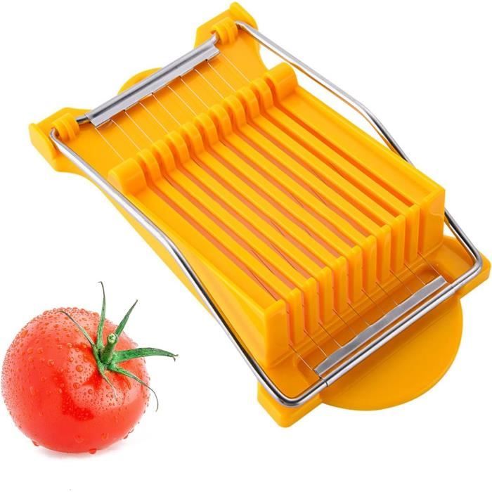 Trancheuse à Mangue Jaune En Acier Inoxydable - Outil Pratique Pour Fendre, Couper Et Dénoyauter Facilement Vos Mangues