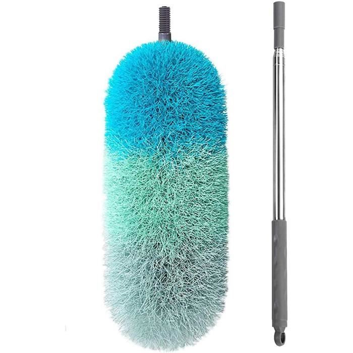 Plumeau Télescopique Lavable - 25 à 252cm - Microfibre - Pour Coins & Voiture
