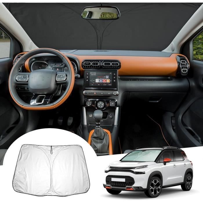 Déflecteurs Latéraux Noir ClimAir Pour Citroën C3 Aircross 2017 - Verre Acrylique Sur Mesure