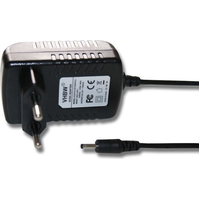 vhbw Chargeur avec adaptateur secteur + câble pour Acer Iconia Tab W3-810, A100, A101, A200, A210, A211, A500, A501, Packard Bell...