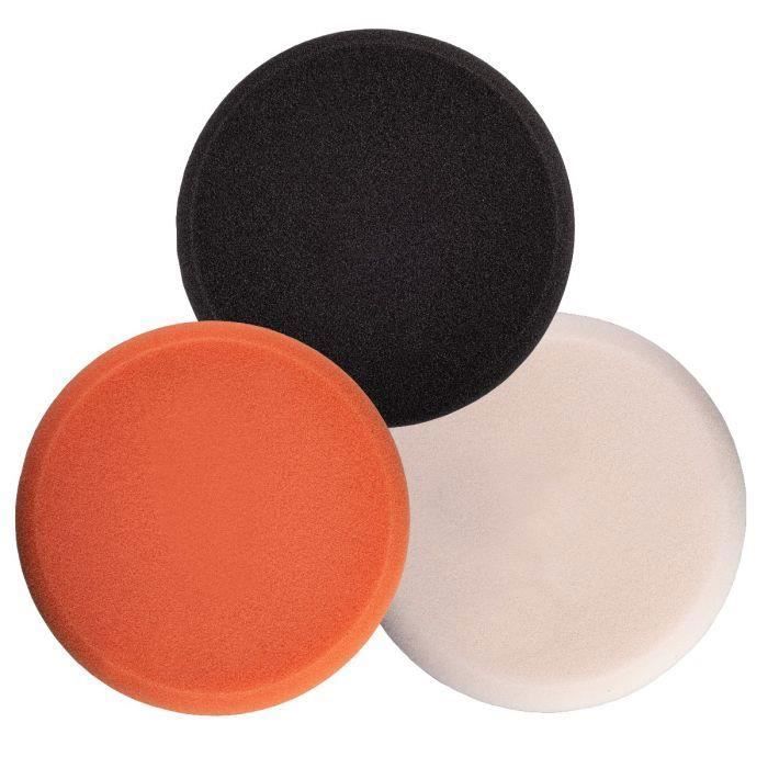 Lot de 6 Polissage Pad à la Main Poignée Set de Polissage Éponge de Polissage pour Voiture Vernis Éponge à polir Nettoyant pour Peinture,Tampon de Polissage Ampon Applicateur de Cire pour Cires 
