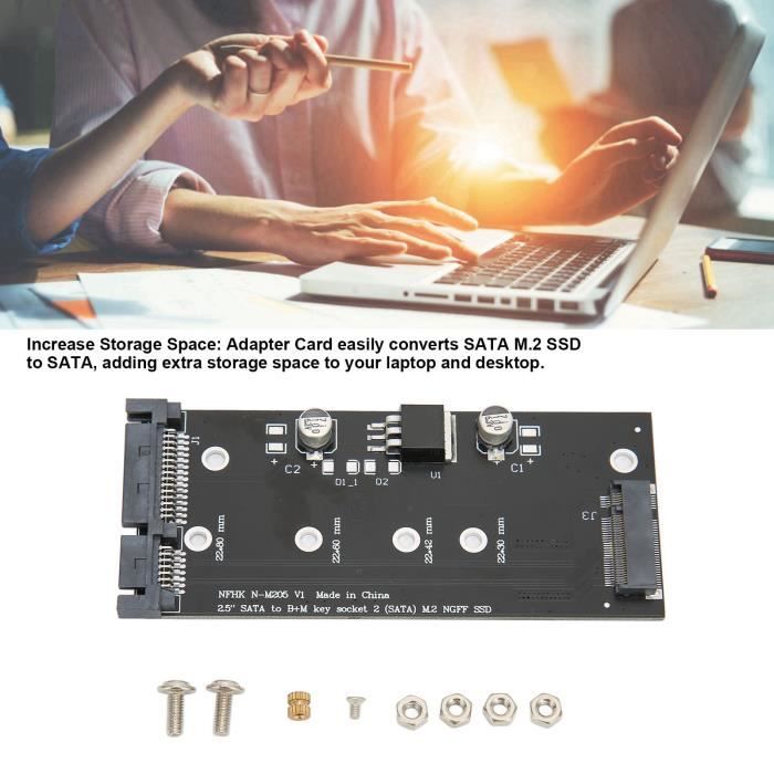 Vvikizy Adaptateur SSD M 2 Vers SATA Carte Adaptateur SATA M 2 SSD Vers vvikizy-adaptateur-ssd-m-2-vers-sata-carte-adaptateur-sata-m-2-ssd-vers