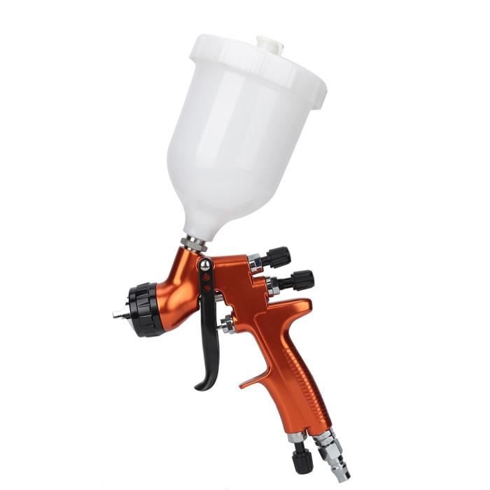 Godet Pulvérisateur Peinture 1000 Ml - Aluminium Et Inox - Alimentation Par Gravité Pour Voiture Et Meubles