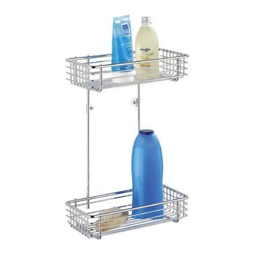 Panier Douche Inox Sans Perçage WENKO Étagère De Douche à Suspendre Milo - 2 Paniers Acier Inox - Sans Perçage - 25x55x14 Cm Panier Douche Inox Sans Perçage WENKO Étagère De Douche à Suspendre Milo - 2 Paniers Acier Inox - Sans Perçage - 25x55x14 Cm