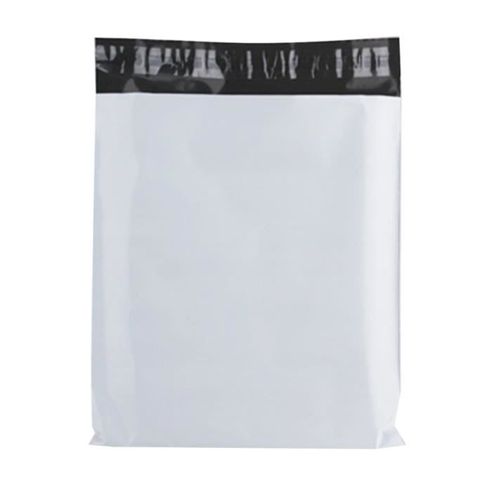 Switory 50pc 48x61cm l’enveloppe postal étanche pour expédition des vêtements; Sacs postaux pour les emballages au couleur blanc 