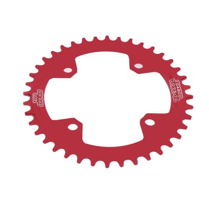 HOUSON Plateau Vélo 104 BCD – 34T/38T/42T, Alu, Dents Étroites/larges – Pour VTT, Route, BMX – Meilleur Maintien Chaîne, Moins De Bruit