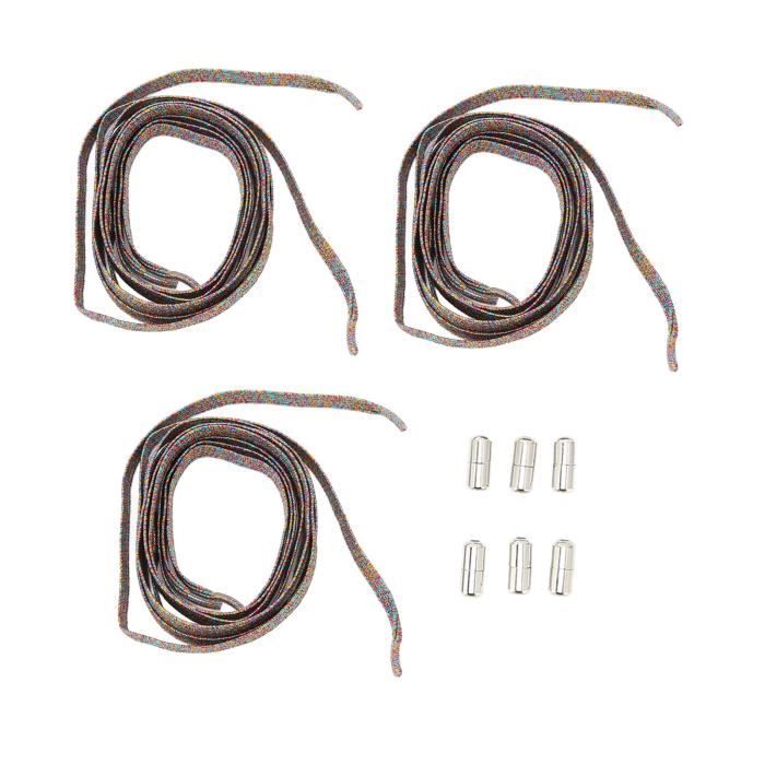 12 Lacets élastiques Sans Nœud - Noir Et Blanc, Lot De 12, 13.5 Cm, Pour Baskets Adultes/enfants