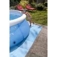 Tapis de sol en mousse bleu 50x50cm ép. 4mm pour piscine hors sol ou spa gonflable - Lot de 9 dalles GRE-1