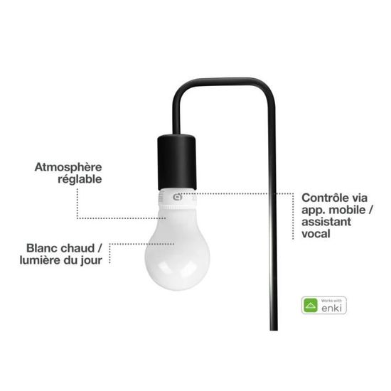Ampoule connectée ESSENTIELB Blancs & Couleurs Classique E27