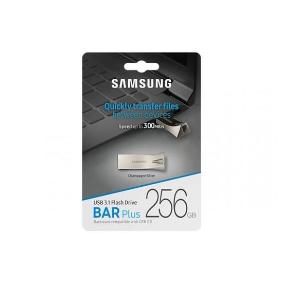 Samsung USB Drive 256GB Bar Plus Silver MUF 256BE3 EU Cdiscount Informatique