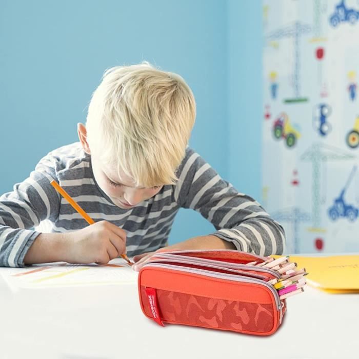 Trousse Pour Enfant, Grand Capacité Trousse Double Compartiment Pour Garcon Et Fille Ado College Trousse Pour Enfant, Grand Capacité Trousse Double Compartiment Pour Garcon Et Fille Ado College