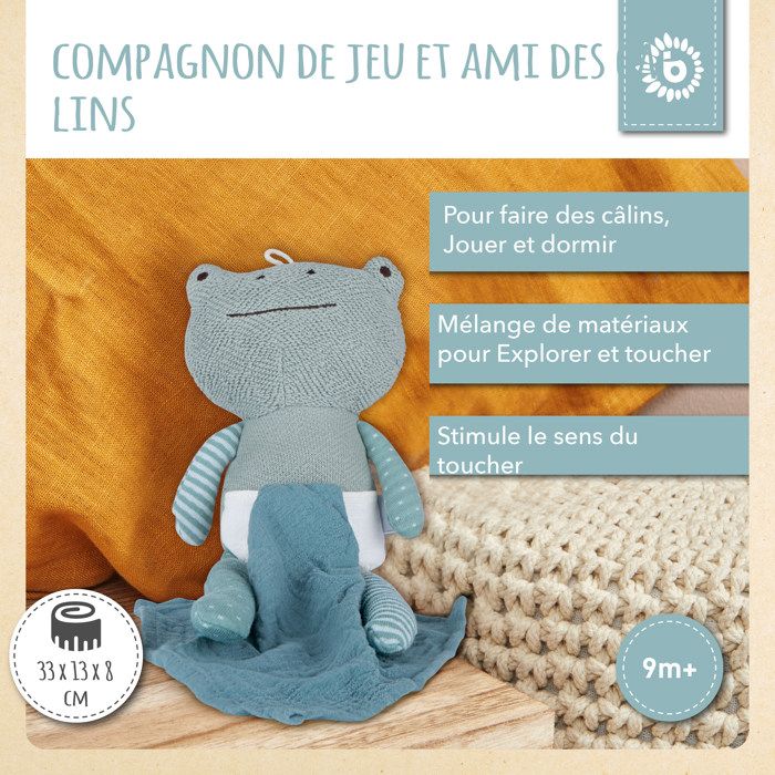 Ensemble de jeu grenouille et nénuphars au crochet - France