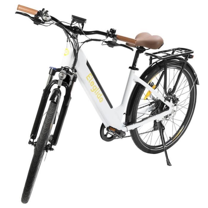 Eleglide T1 Step-Thru Vélo cyclomoteur électrique VTT 27,5 Pouces Pneus 36V  13AH 250W Trekking Bike Blanc + ensemble de cinq pièces