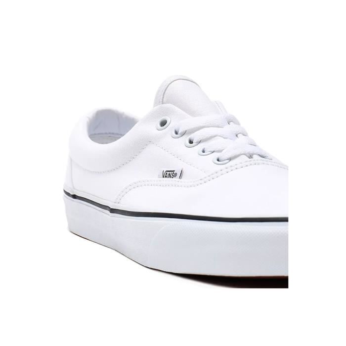 Baskets basses toile Era Vans Homme Blanc Lacets Plat